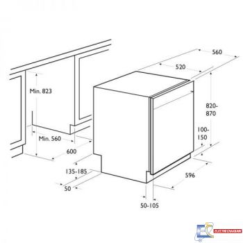 Lave-vaisselle Semi-Encastrable Focus F 502X