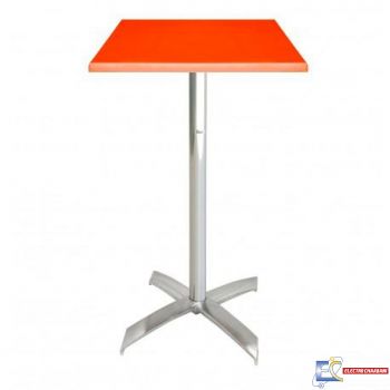 Table 60x60cm WERZALIT SOCLE X ALU TPIZ047