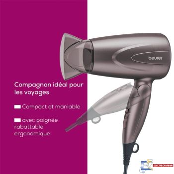 Sèche cheveux compact pliable BEURER HC17 - 1300W