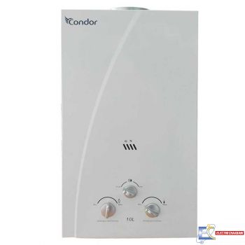 Chauffe Bain CONDOR 10 Litres Gaz Naturel Blanc - CJN10-C100