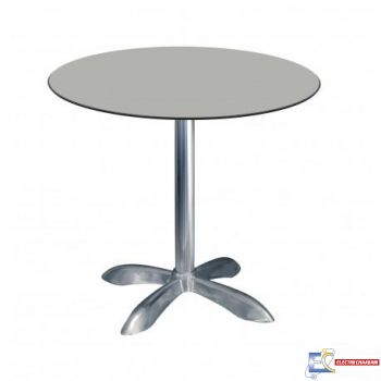 Table Ø60cm COMPACT SOCLE 4 PIEDS ALU  TBIS097