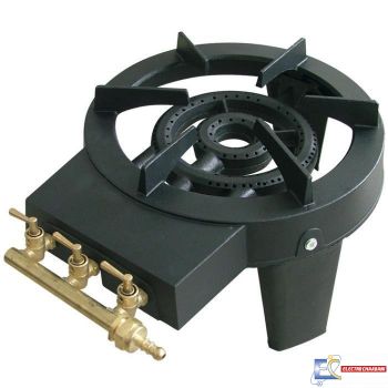 Réchaud Lessiveuse BIOLUX à gaz M.GB25 2 Feux tripatte en fonte