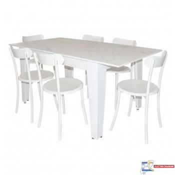 TABLE Salle à Manger EXTENSIBLE 130/170x90cm TC0065CB/BC