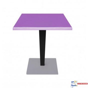 Table BEAU RIVAGE 70x70cm NOIR ROTIN TBIS113