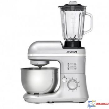 Robot Pâtissier Multifonction BRANDT KM650BS 650W - Gris