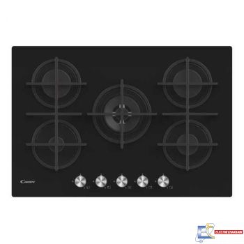 Plaque De Cuisson CANDY 5 Feux Vitro Noir CVG74WPB