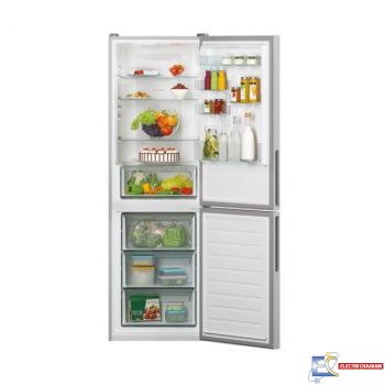 Réfrigérateur Combiné CANDY No Frost 342 Litres - SILVER - CCE3T618FS