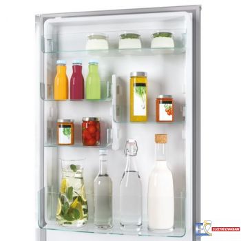 Réfrigérateur Combiné CANDY No Frost 342 Litres - SILVER - CCE3T618FS