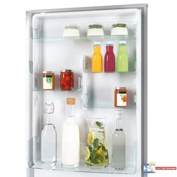 Réfrigérateur Combiné CANDY No Frost 342 Litres - SILVER - CCE3T618FS