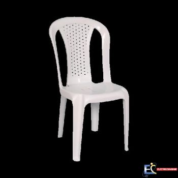 Chaise Bistrot Plastique MACHMOUM -Blanc