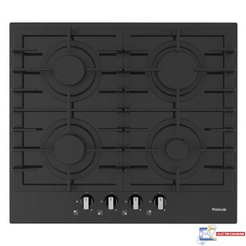 Plaque de Cuisson FOCUS F.404B 4 Feux 60 cm - Vitro Crystal Noir