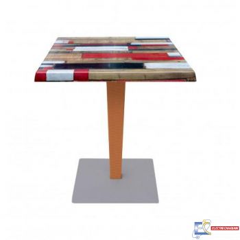 Table BEAU RIVAGE 70x70cm BRUN ROTIN  TBIS113