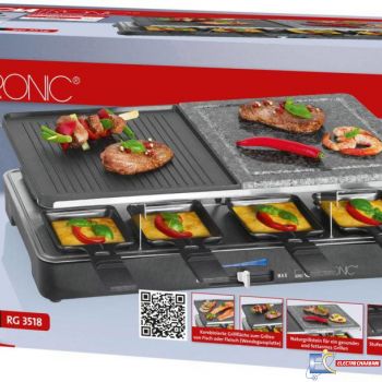 RACLETTE GRILL 2-EN-1 CLATRONIC RG 3518