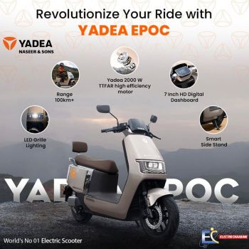 SCOOTER ELECTRIQUE YADEA  EPOC H+ - 2000W - BLANC