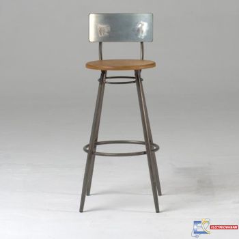 Tabouret Vinyle Avec Dossier