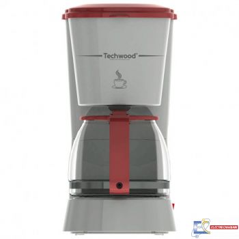 Cafetière TECHWOOD TCA-685 6 Tasses - Gris & Rouge