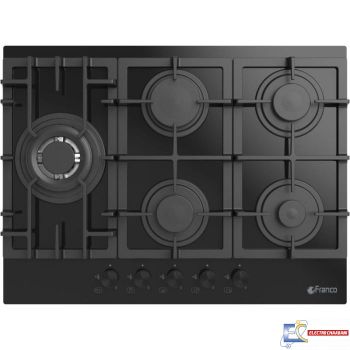 Plaque de Cuisson FRANCO 70-877BF 5 Feux 70 cm - Noir