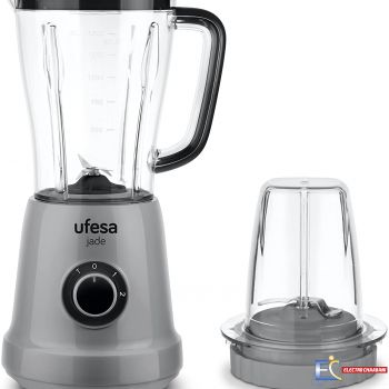 Blender Ufesa BS4709 + Moulin à Epices - 500W - 1.5L - 2 Vitesses + TURBO - 4 Lames en Acier Inoxydable