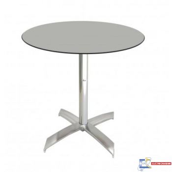 Table Ø60cm COMPACT SOCLE X ALU  TBIS105