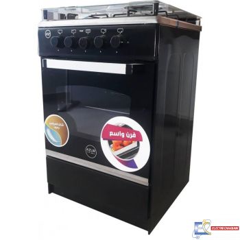 CUISINIÈRE AZUR BASIC 4 FEUX 55CM / NOIR