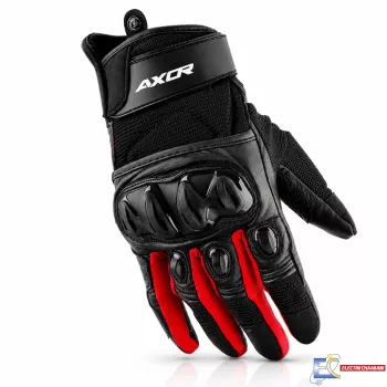 Gants de moto Axor Viper - L -Noir/ Rouge