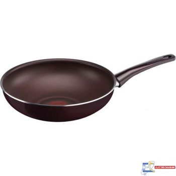 POÊLE WOK 28cm TEFAL PLEASURE D5021952, Rouge Rio