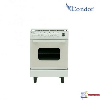 Cuisinière à gaz Condo 60*60cm 4 feux - crème F4500C