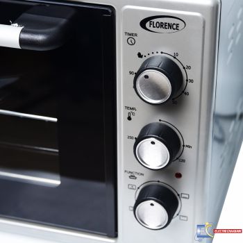 Four Électrique Florence F45500 - 52L - 1616W –  Ventilé - Gris