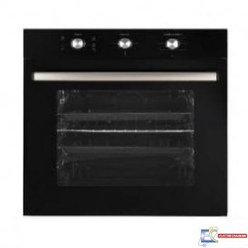 Four noir FRANCO chaleur tournante 3 boutons & 6 fonctions - Noir - FR-450B