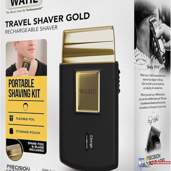 Rasoir Rechargeable WAHL Travel Shaver 07057-016 - Noir&Gold