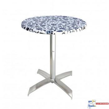 Table Ø70cm WERZALIT SOCLE X ALU  TBIS111