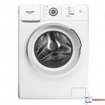 Lave Linge Frontale BRANDT 7 Kg Blanc BAL72WS + Paquet Lessive 5 Kg Lilas Gratuit