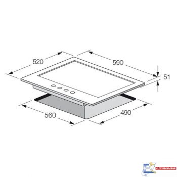 PLAQUE DE CUISSON FOCUS QUADRA 60 INOX