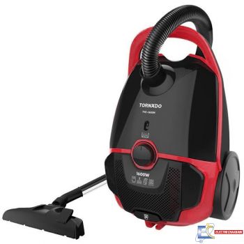 Aspirateur Avec Sac TORNADO TVC-1600M 1600 W Avec Filtre HEPA - Rouge