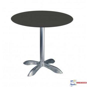 Table Ø60cm COMPACT SOCLE 4 PIEDS ALU  TBIS097