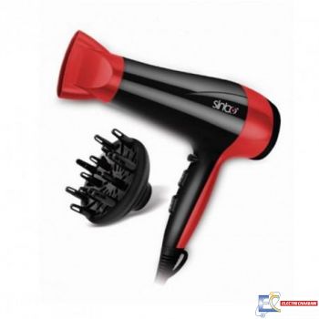 Sèche Cheveux SINBO SHD-7054 2000W - Noir&Rouge