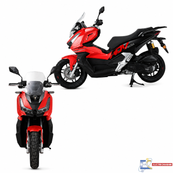 SCOOTER LM ADV V2 125CC injection ABS + TCS - ROUGE / NOIR