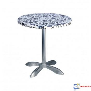 Table Ø70cm WERZALIT SOCLE 4 PIEDS ALU TBIS028