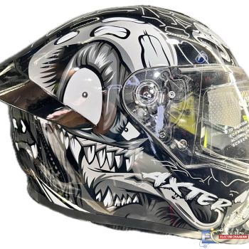 CASQUE AEROSTAR INTEGRAL AXTER DESIGN - NOIR/GRIS