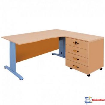 Bureau OPERATEUR BASE + 4 TIROIRS BO008