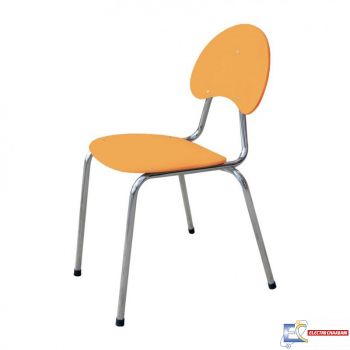 Chaise Chromé SOTUFAB Familia Assise chene brut - CHC0019CB