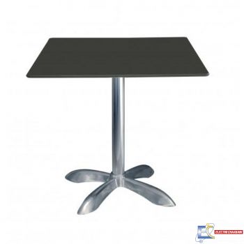 Table 60x60cm COMPACT SOCLE 4 PIEDS ALU TBIS098