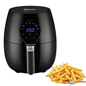 Friteuse Numérique Sans Huile TOPMATIC AF-1450D 1400W – Noir