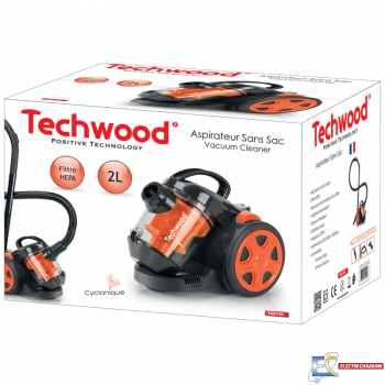 Aspirateur Traineau Sans Sac Techwood TAS-759 - 700 W - Orange