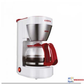 Cafetière EVERTEK Modena 600W 6 tasses - Blanc