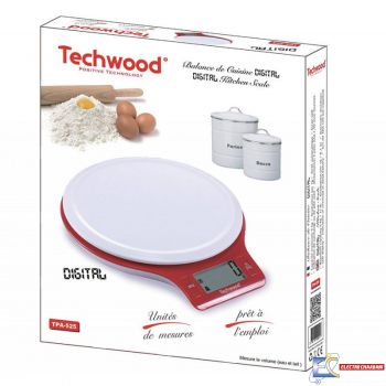 Balance de Cuisine Digitale TECHWOOD TPA-525 - Rouge