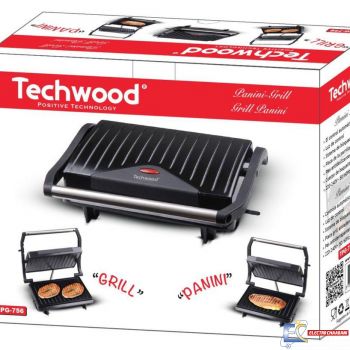 TECHWOOD Grill Viande & Panineuse - TPG-755 - Noir