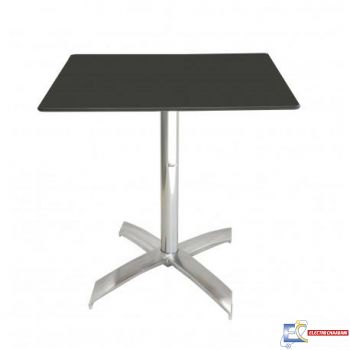 Table 60x60cm COMPACT SOCLE X ALU TBIS106