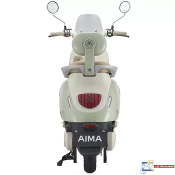 Scooter Électrique Aima Classical 800W – Vert / Beige