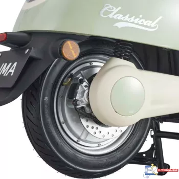 Scooter Électrique Aima Classical 800W – Vert / Beige